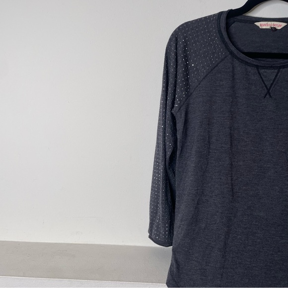 Vintage Rebecca Taylor Embellished Grey T-Shirt Size S - Picture 5 of 6